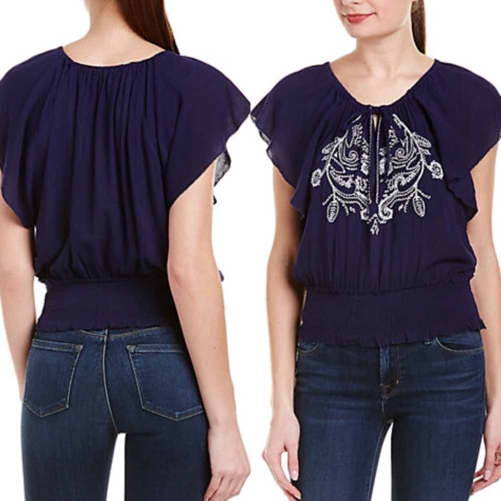 Parker Smocked Embroidered top